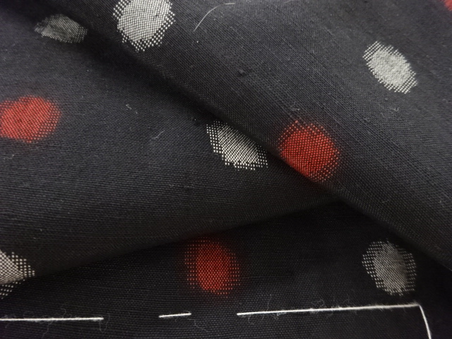  大正ロマン　水玉模様織り出し着物